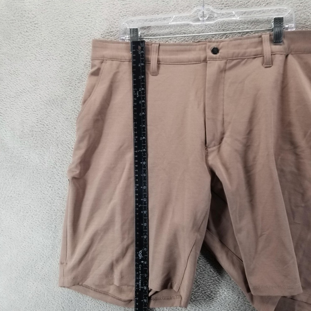 BYLT Premium Basics Shorts Mens‎ 40 Brown Kinetic Chino Stretch 9" Performance - Picture 11 of 12